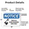 Signmission This Is A Hand Washing Sink Only With Symbol, 18 in W x Rectangle, Plastic OS-2PACK-NS-P-1218-L-16684 - alternate 3